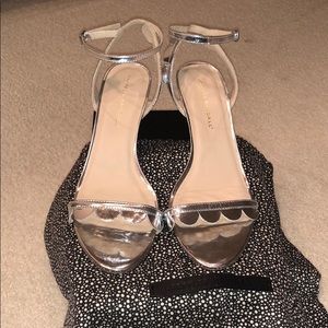 Metallic Silver Loeffler Randall Heels